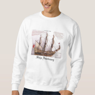 Vorbildliches Schiffs-Anatomie-Bonbon-Shirt Sweatshirt