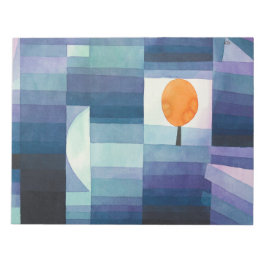 Vorbote der abstrakten Herbstwasserfarbe Paul Klee Notizblock