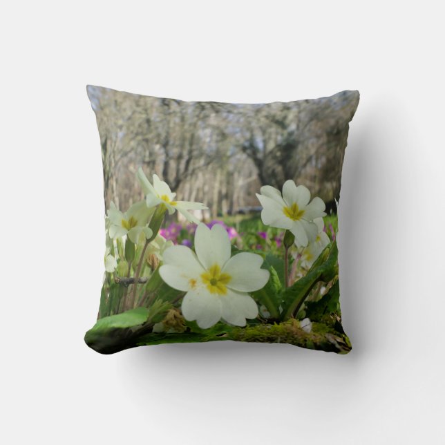 Vorbote des Spring Throw Cushion Kissen (Vorderseite)