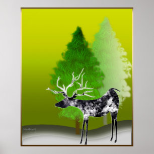 Vorbote fröhlichen Weihnachten Poster