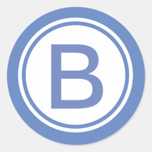 Vordefinierter Mit Monogramm Aufkleber