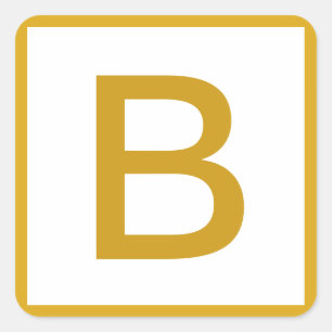 Vordefinierter Mit Monogramm Aufkleber