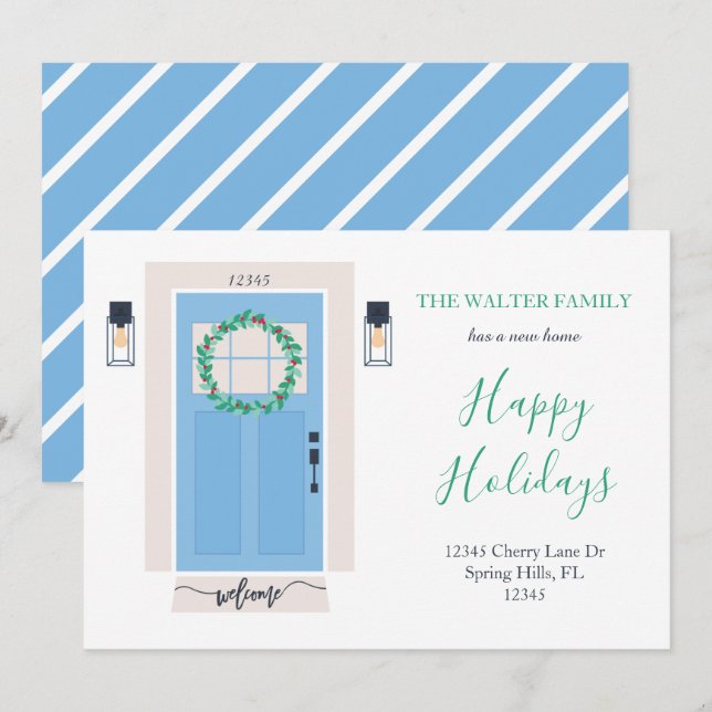 Vorder-Tür-Bewegung Ankündigung blau (Vorne/Hinten)