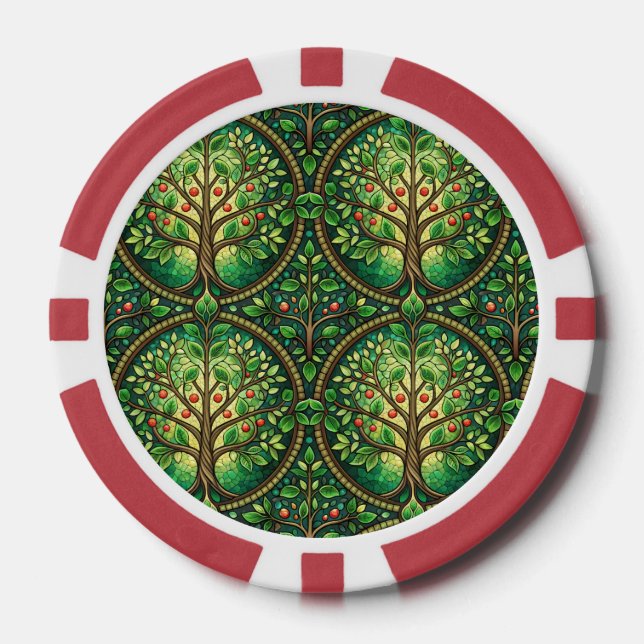 Vorder- und Rückansicht eines Pokerchips (Vorderseite)