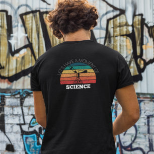 Vorder- und Rückblick auf den Wissenschaftslustige T-Shirt