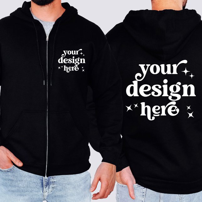 Vorder- und Rückseite Logo-Zipper-Jacket Hoodie (Von Creator hochgeladen)
