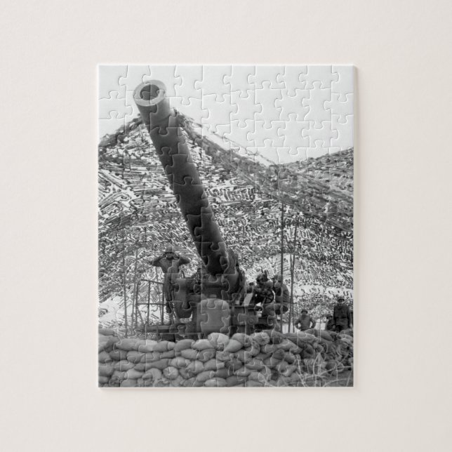 Vorderansicht 240mm Haubitze of_War Bildes Puzzle (Vertikal)