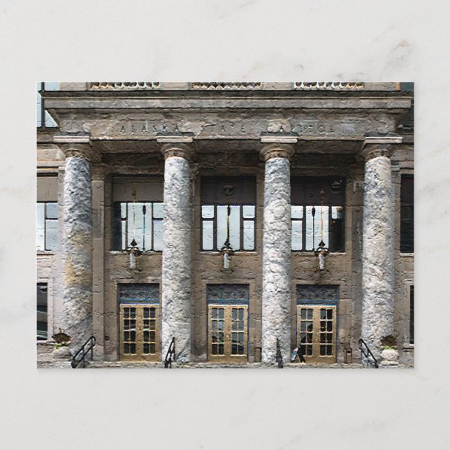 Vorderansicht der Hauptstadt des Alaska-Staat im J Postkarte (Vorderseite)