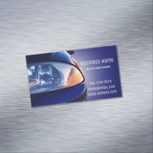 Vorderansicht des Fahrzeugs Magnetische Visitenkarte