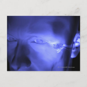 Vorderansicht des Innenohrs Postkarte