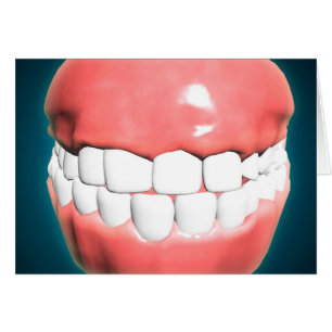 Vorderansicht des menschlichen Mund mit Zähnen und