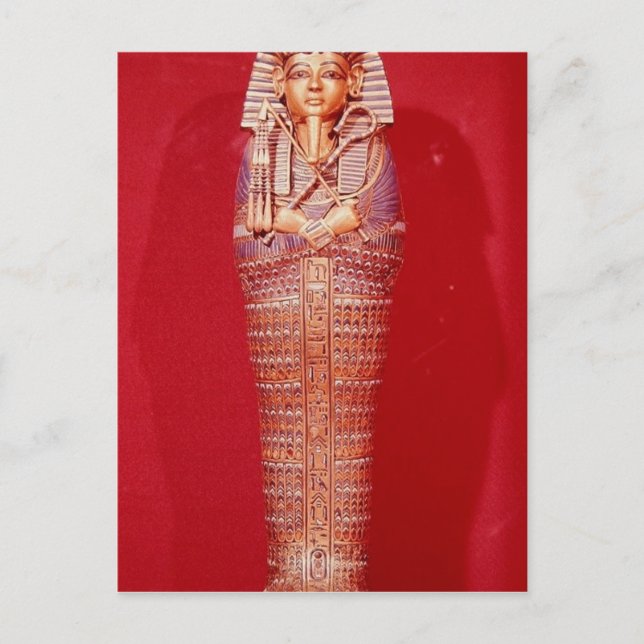 Vorderansicht eines der Canopic-Särge Postkarte (Vorderseite)