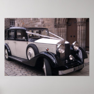Vorderansicht von Rolls Royce 1936 20/25 Poster