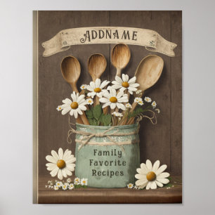 Vordere Beilage für einen benutzerdefinierten Reci Poster