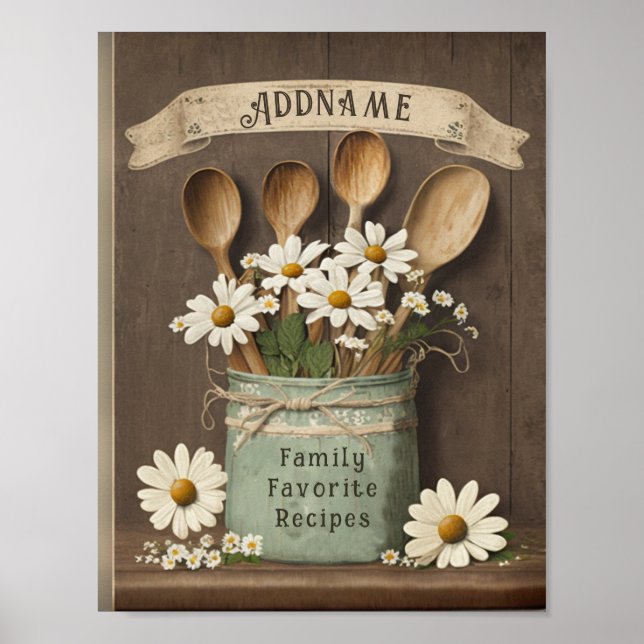 Vordere Beilage für einen benutzerdefinierten Reci Poster (Vorne)