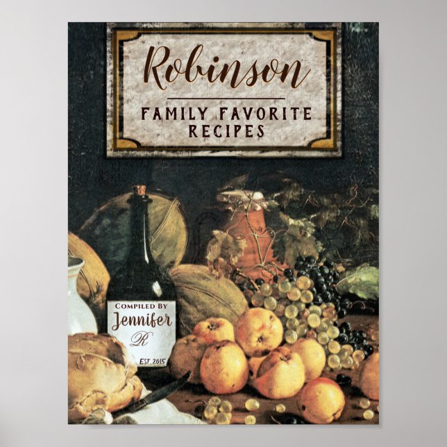 Vordere Beilage für einen benutzerdefinierten Reci Poster (Vorne)