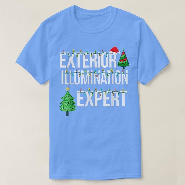 Vordere Beleuchtungsstärke für Xmas-Leuchten Weihn T-Shirt (Design vorne)