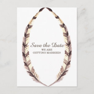 Vordere Grenz Save the Date Postkarte