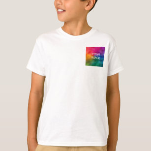 Vordere Pocket-Design Hinzufügen weißer Vorlagenke T-Shirt