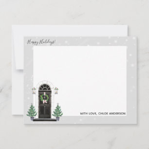 Vordere Tür-Szenen-Zuhause für die Mitteilungskarte