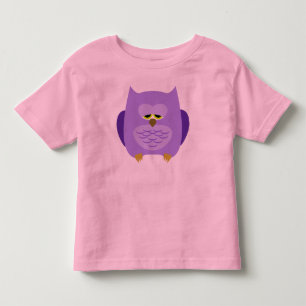 Vordere und rückenverschlafene Eule Kleinkind T-shirt