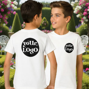 Vordere und Rückseite des Firmenlogos T-Shirt