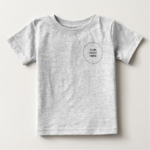 Vordere und Rückseite Drucken Hinzufügen einer Vor Baby T-shirt