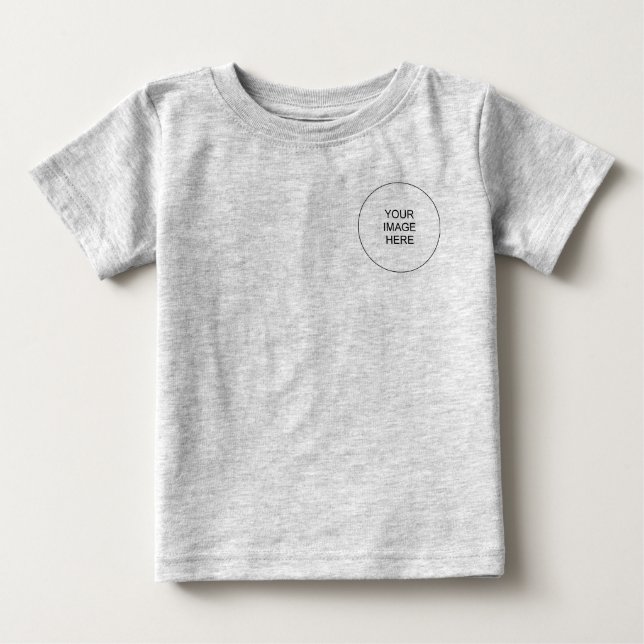 Vordere und Rückseite Drucken Hinzufügen einer Vor Baby T-shirt (Vorderseite)