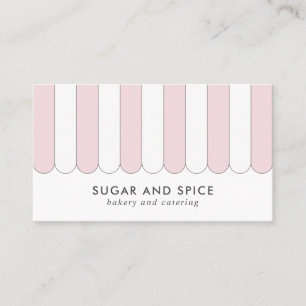 Vordere Visitenkarte im rosa Strickspeicher