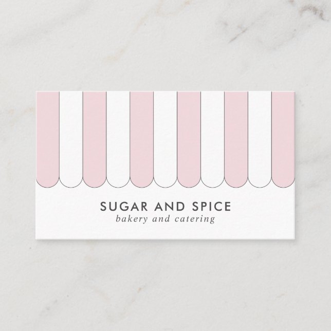 Vordere Visitenkarte im rosa Strickspeicher (Vorderseite)