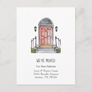 Vordere Wasserfarbentür Wir haben bewegte Postkart Postkarte