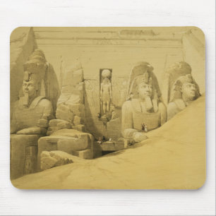 Vorderer Aufzug des großen Tempels von Aboo Simbel Mousepad