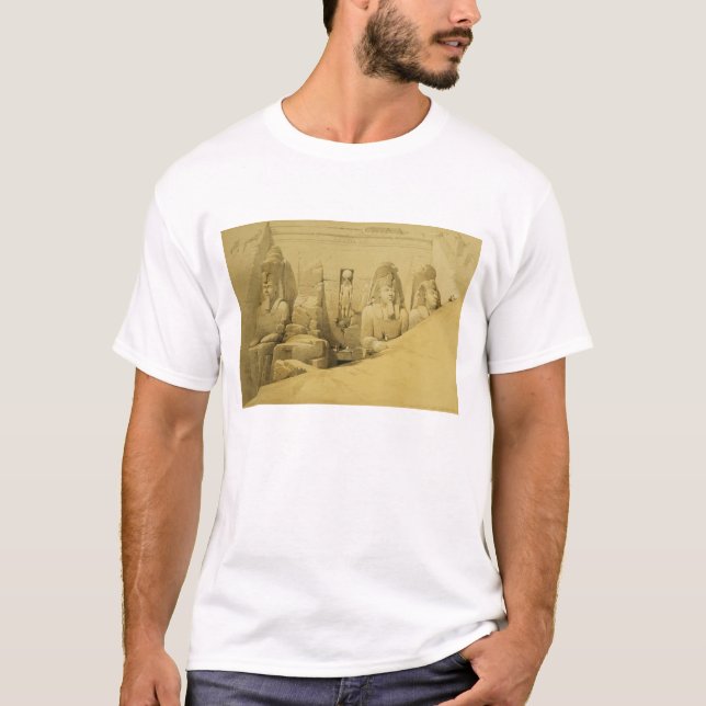Vorderer Aufzug des großen Tempels von Aboo Simbel T-Shirt (Vorderseite)
