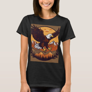 Vorderes Frauenhemd mit Adlerdesign T-Shirt