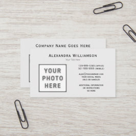 Vorderes Licht für die Vorderseite des Logos Grau Visitenkarte