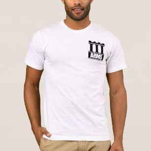 Vorderes Taschenlogo, des Textes Rückseite an - T-Shirt