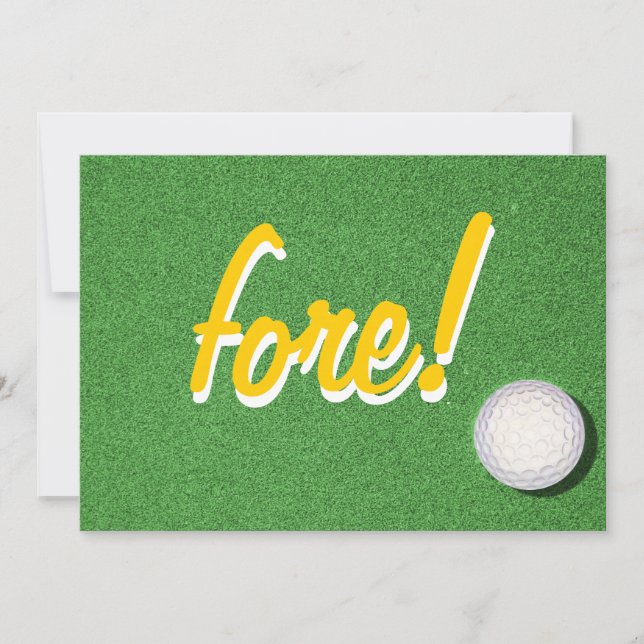 Vordergolf-Geburtstags-Party Einladung (Vorderseite)