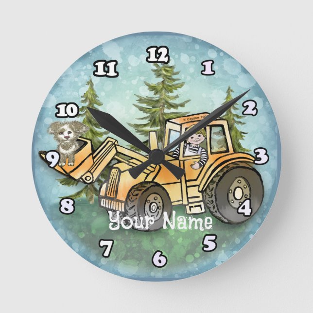 Vorderlader Runde Wanduhr (Vorderseite)