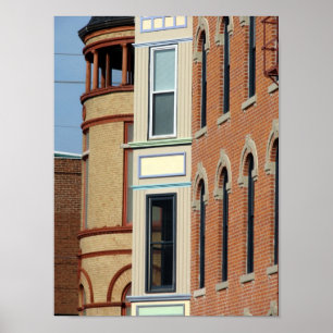 Vorderseite des Gebäude Poster