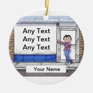 Vorderseite lagern - Weiblich Keramikornament