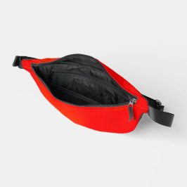 Vorderseite und Rückseite eines lebendigen Rot und Bauchtasche