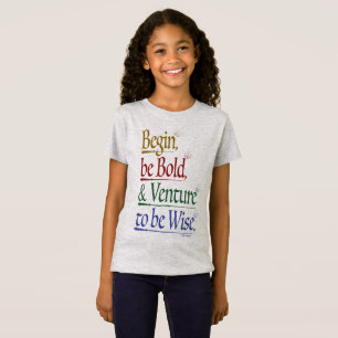 Vorderseite - Zauberhorn-Zitat-Girls' Slim-Fit-T-S T-Shirt