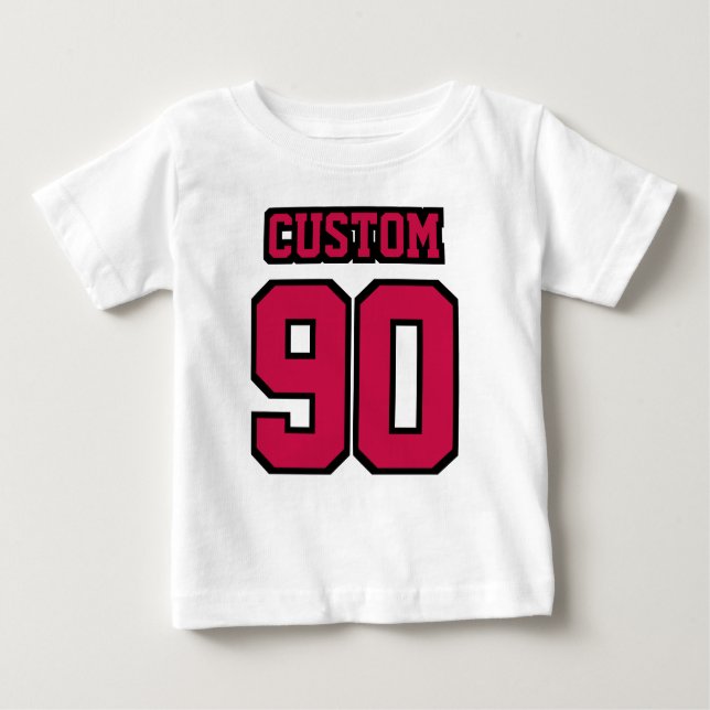 Vorderweiße CRIMSON RED BLACK 3/4 Sleeve Raglan Baby T-shirt (Vorderseite)