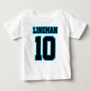 Vorderweißes BLAU-T-Shirt Baby T-shirt