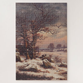 Vordingborg im Winter von J.C. Dahl Fine Art Puzzle