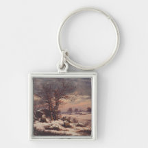 Vordingborg im Winter von J.C. Dahl Fine Art