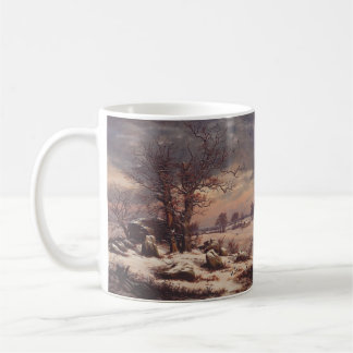 Vordingborg in Winter by J.C. Dahl Fine Art Kaffeetasse