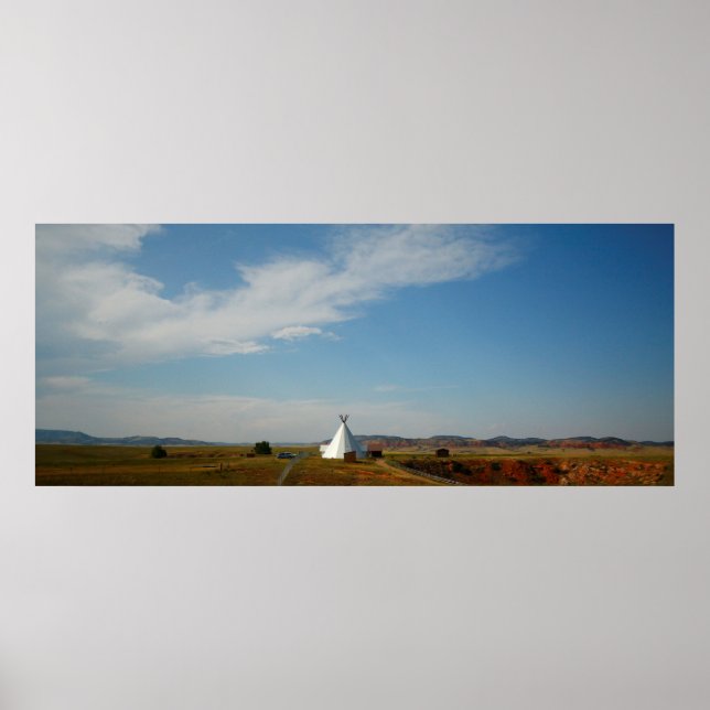 Vore-Büffel-Jump, Wyoming Poster (Vorne)