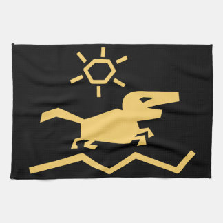 Vorfahren alter Tiere Geschirrtuch