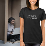 Vorführungen bewerben sich innerhalb von lustigen  T-Shirt<br><div class="desc">Ein Spin auf dem McDonald's Zeichen für Introvertierte,  die von Zuhause arbeiten. Benutzerfreundliche Vorlage,  wenn Sie dies ändern oder hinzufügen gewollt haben. Einfaches Schwarzweiß-Design.</div>